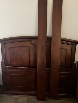 Wood bed frame