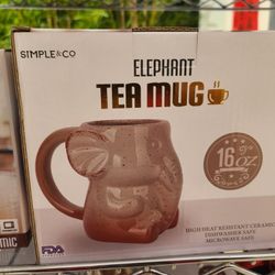 Elephant Tea Mug 16 Ounce Cup