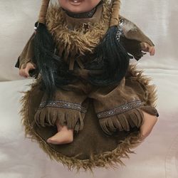 Native American Girl Doll porcelain