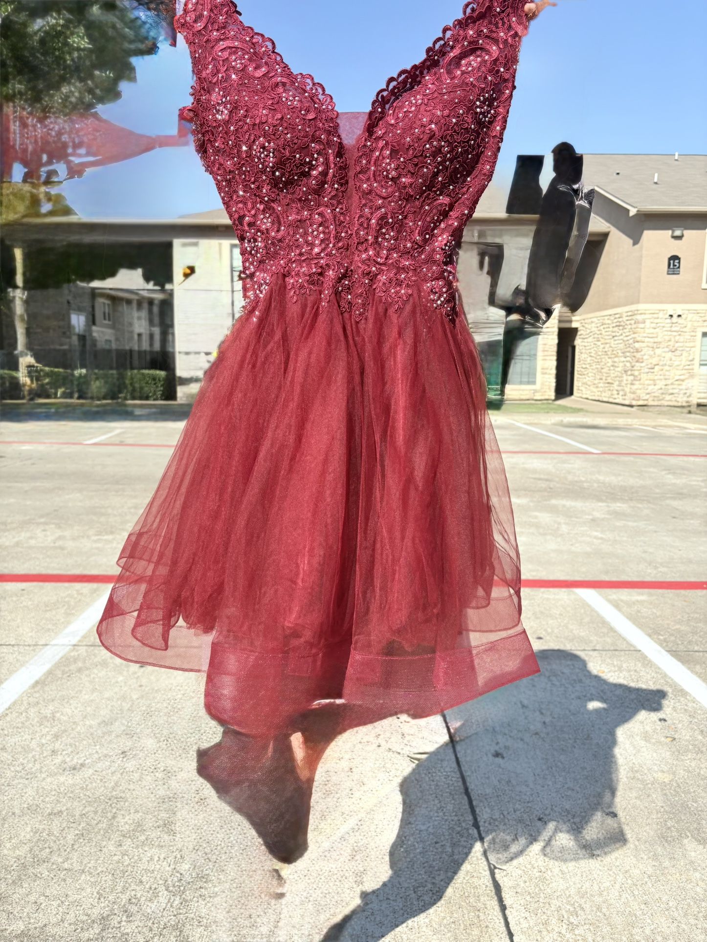 Burgundy Prom Dress