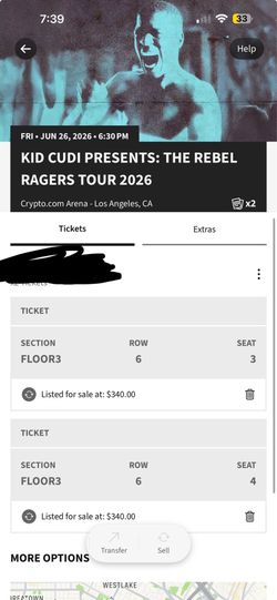 Kid cudi floor seats