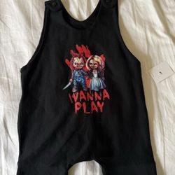 “Wanna Play?” Custom Romper