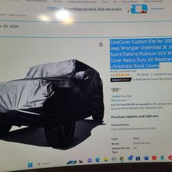 Jeep Wrangler Unlimites All Weather CR Cover