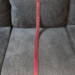Red And Silver BB Belt 30”