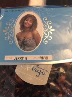 VIRGO BROADWAY BOHEMIAN PLATINUM human short curly weaving extension hair (8”)