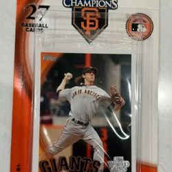 Limited Edition San Francisco Giants Baseball Cards New Unopened 