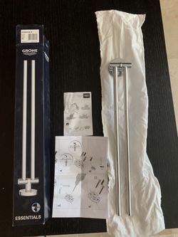 Grohe (contact info removed)1 Essentials 18 In. Double Towel-Bar, Starlight Chrome