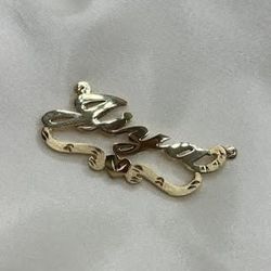 14k Double Name Plate