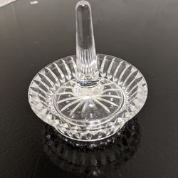 Vintage Bleikristall Crystal Ring Holder Dish