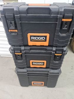 Ridgid rolling tool box set