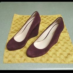 Nine West Wedges Maroon 9