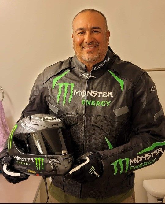 3XL Alpinestars Monster Energy Leather Jacket