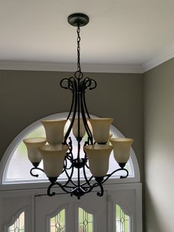 8 Light chandelier