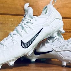 Brand New Nike Huarache 9 Elite Low LAX Football Cleats White Men Sizes 7, 8, 9.5, 10, 10.5, 11.5