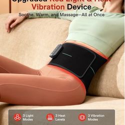 Medisana 3-in-1 Red Light Therapy Belt, Cordless Infrared Red Light Therapy for Body with Multi-Mode Red Light/Pulse/Heat/Vibration