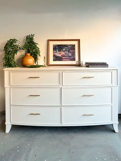 Cream 6 Drawer Dresser