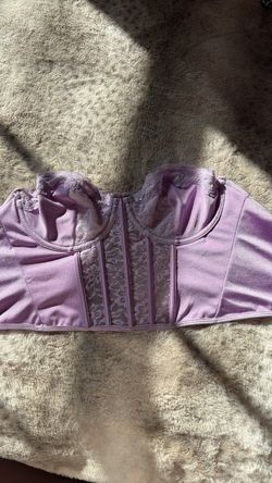 Strapless corset lilac