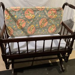 Antique Baby Glider Cradle