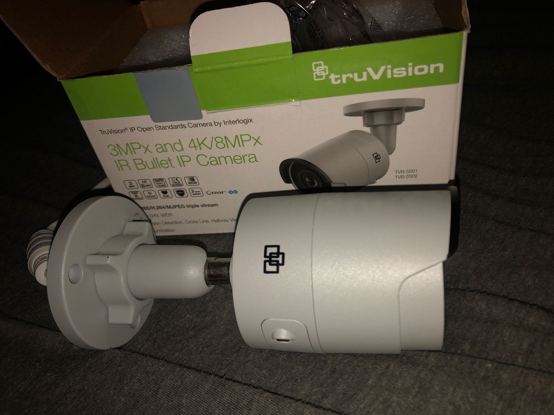 Truvision 3mpx and 4k/8mpx IR bullet IP camera