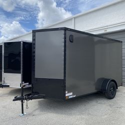 NEW 6x12 SINGLE AXLE ENCLOSED TRAILER