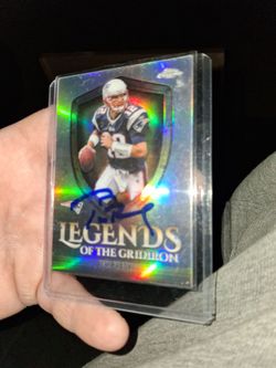SALE SIGNED TOM BRADY LEGENDS CARD COA