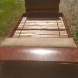Queen Size Real Wooden Bed Frame