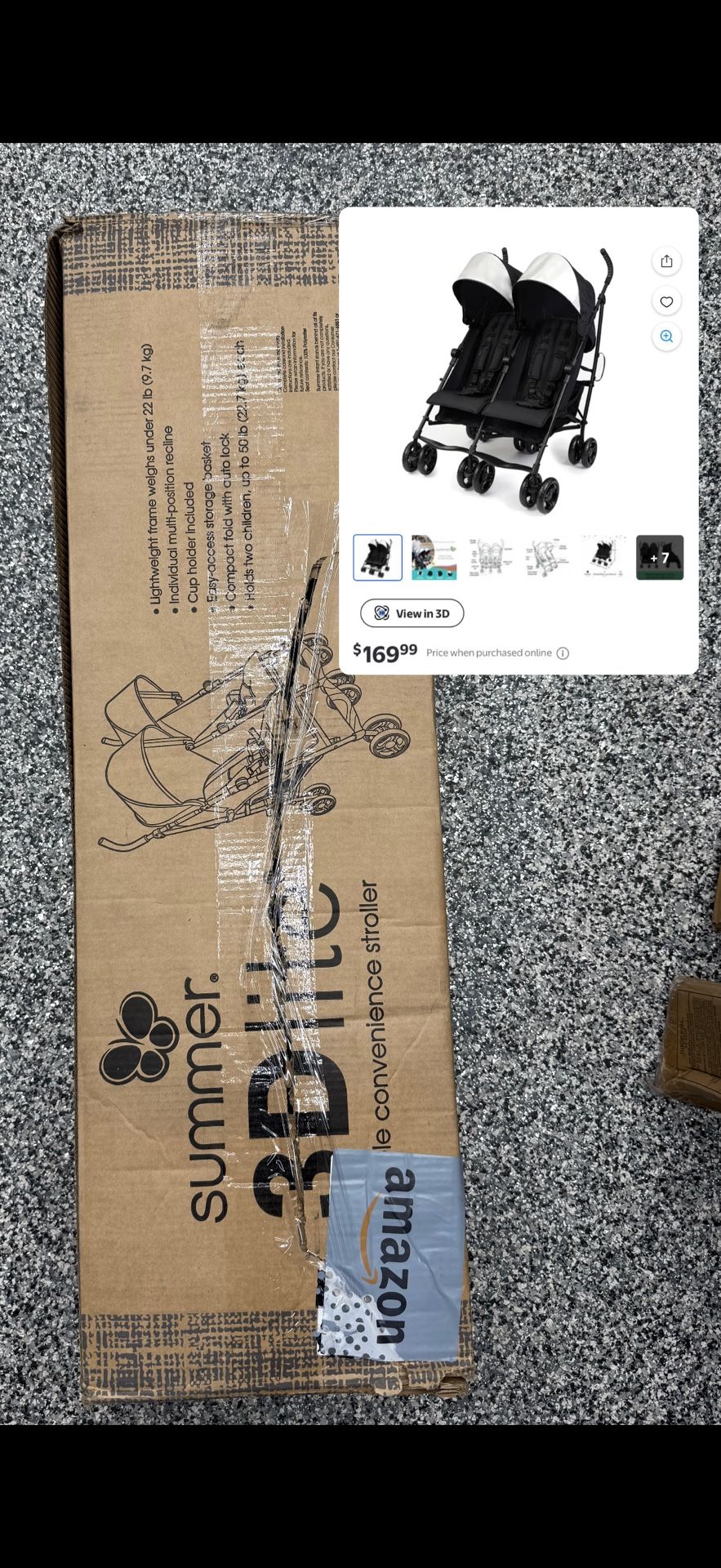 Summer 3D lite Double Stroller