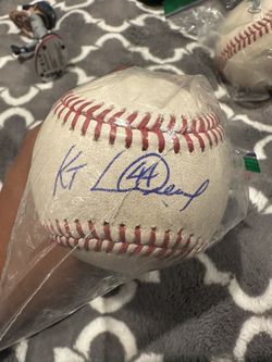 Dodgers Ken Landereaux Autograph Ball