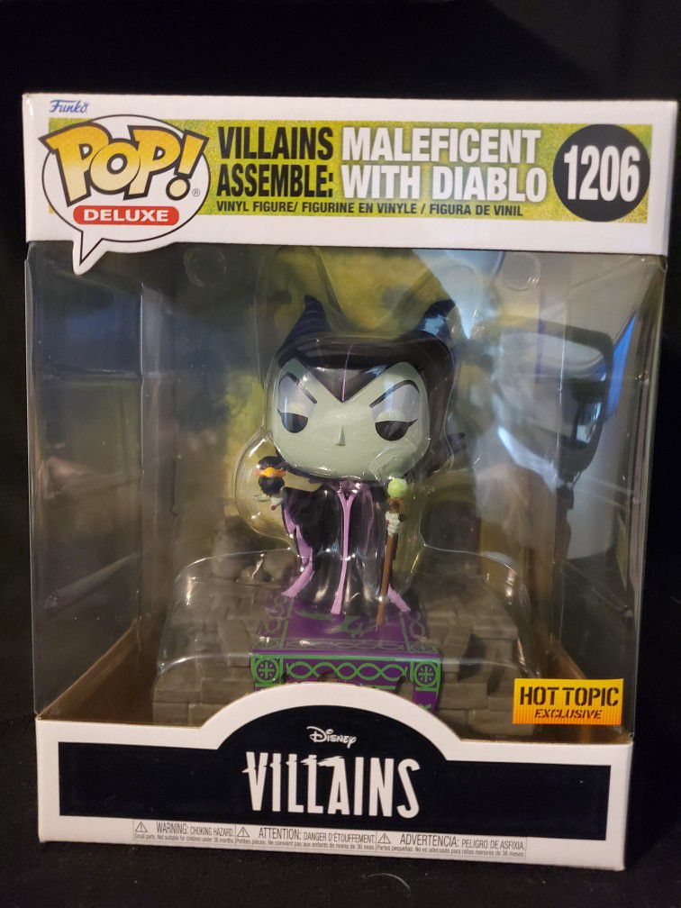 Funko Pop! Deluxe: Disney Villains Assemble #1206 Maleficent With Diablo (Hot Topic Exclusive)