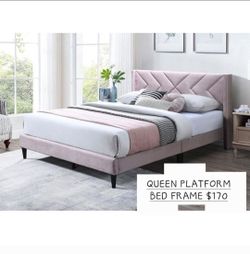 PLATFORM BED FRAME NO MATTRESS