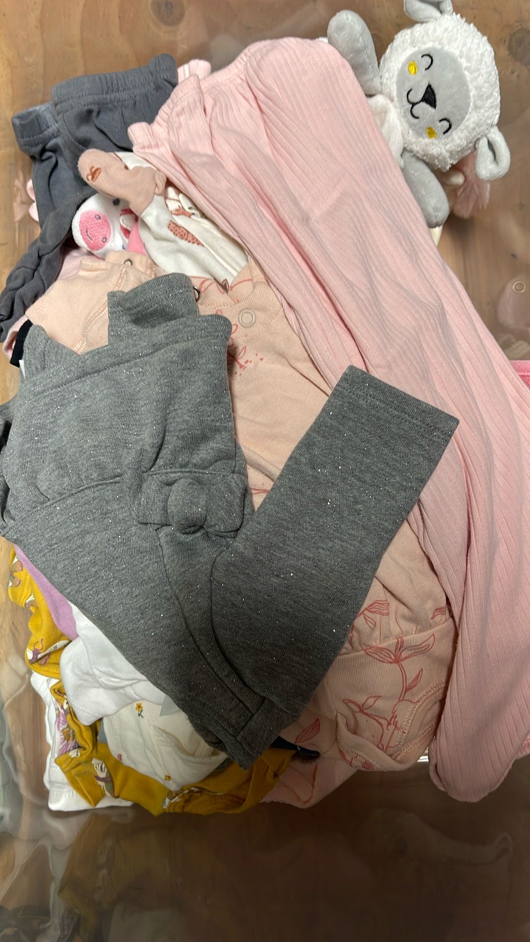 Baby Girl, Newborn Sleepers, Onesies With Long Sleeves And Short Sleeves And Newborn Pants