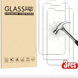 3pcs Tempered Glass Screen Protector, Iphone 17 Pro Max 