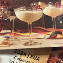 Set De Cuatro Copas Para Margaritas Nuevas De Princess House 