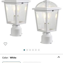 Outdoor Post Light 2 Pack New In Box 