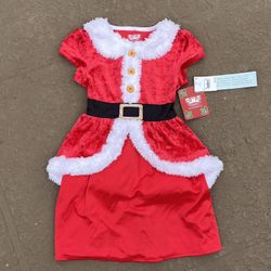 Brand new girl’s Christmas pajamas Santa nightgown, size XS (4/5)