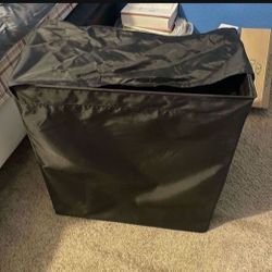 Black Velcro Hamper