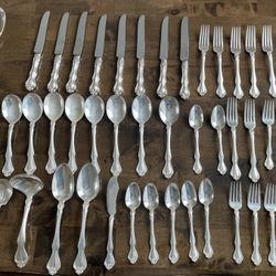 Lots Of Silverware And Junk Silver Coins For Sale 90% Of Melt