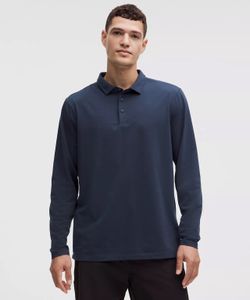 lululemon Evolution Long Sleeve Polo Shirt - Navy