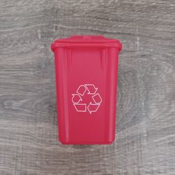 Mini Red Plastic Recycling ♻️ Bin