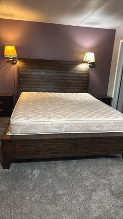 Cal King bed &Two night stands.