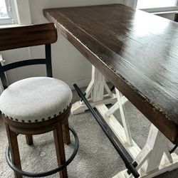 FARMHOUSE DINING TABLE AND CHAIRS