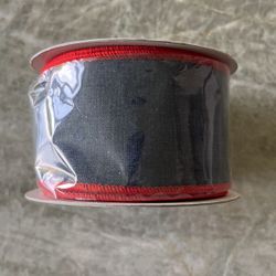 Ribbon Denim With Red Edges 10 Yards New 