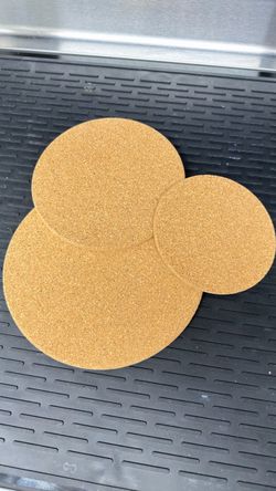 Round Cork Coasters Set of 4