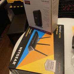 Netgear CM700 Modem And AC1750 Router