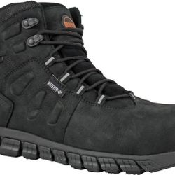 Hoss Men's Tikaboo UL Composite Toe Waterproof Slip Resistant Work Boot - Black 60177