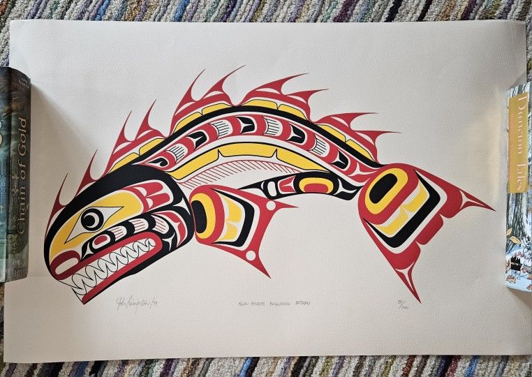 "KWAGULTH BULLHEAD DESIGN" JOHN LIVINGSTON Limited Edition Print