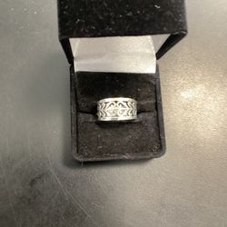 James Avery Open Adorned Band Sz6 Sterling Silver (Retired)