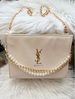 YSL beaute  cream snap clutch NWOT!!!