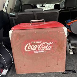 Antique Coca Cola Cooler