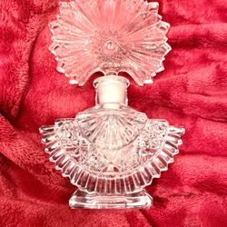 Vintage Decorative Cut Glass Perfume Bottle